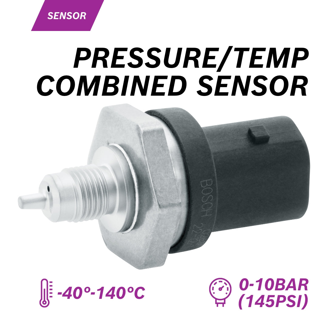 Temperature & Pressure Combo Sensor M10x1 -40 to 140degC, 10BAR