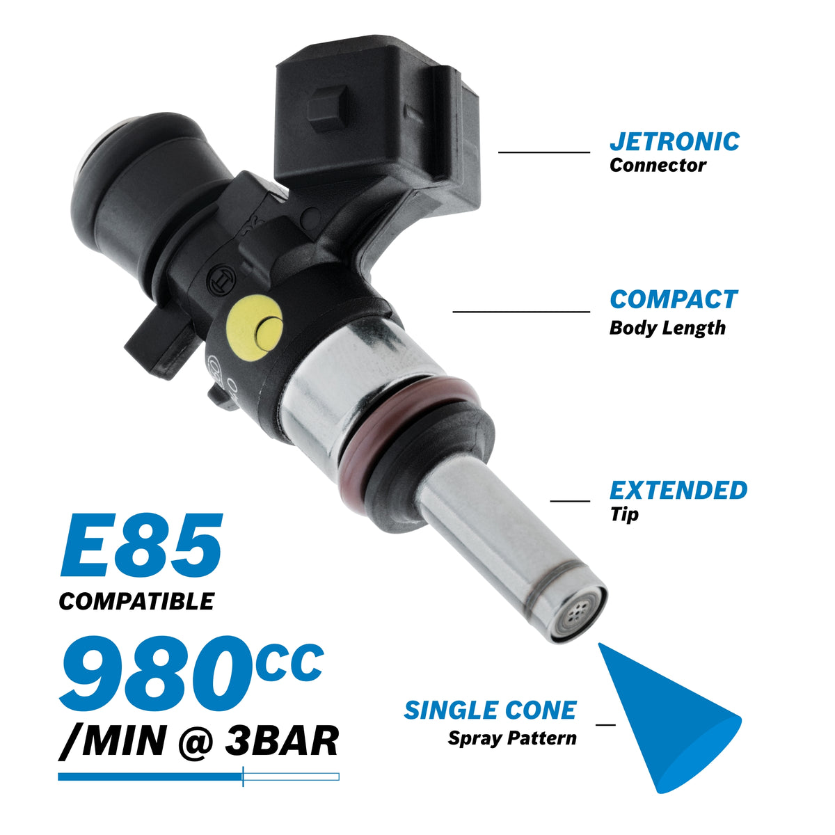 GENUINE BOSCH 1000cc EV14 FUEL INJECTORS - E85 COMPATIBLE - Japanese GENUINE BOSCH 1000cc EV14 FUEL INJECTORS - E85 COMPATIBLE - Japanese
