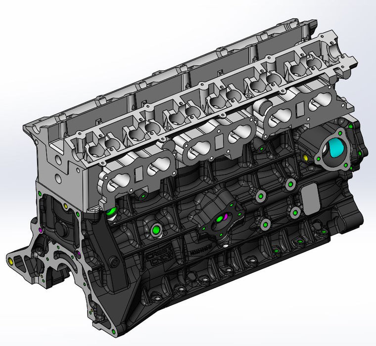 In Line Engine 2d Inline 6 Engine Block