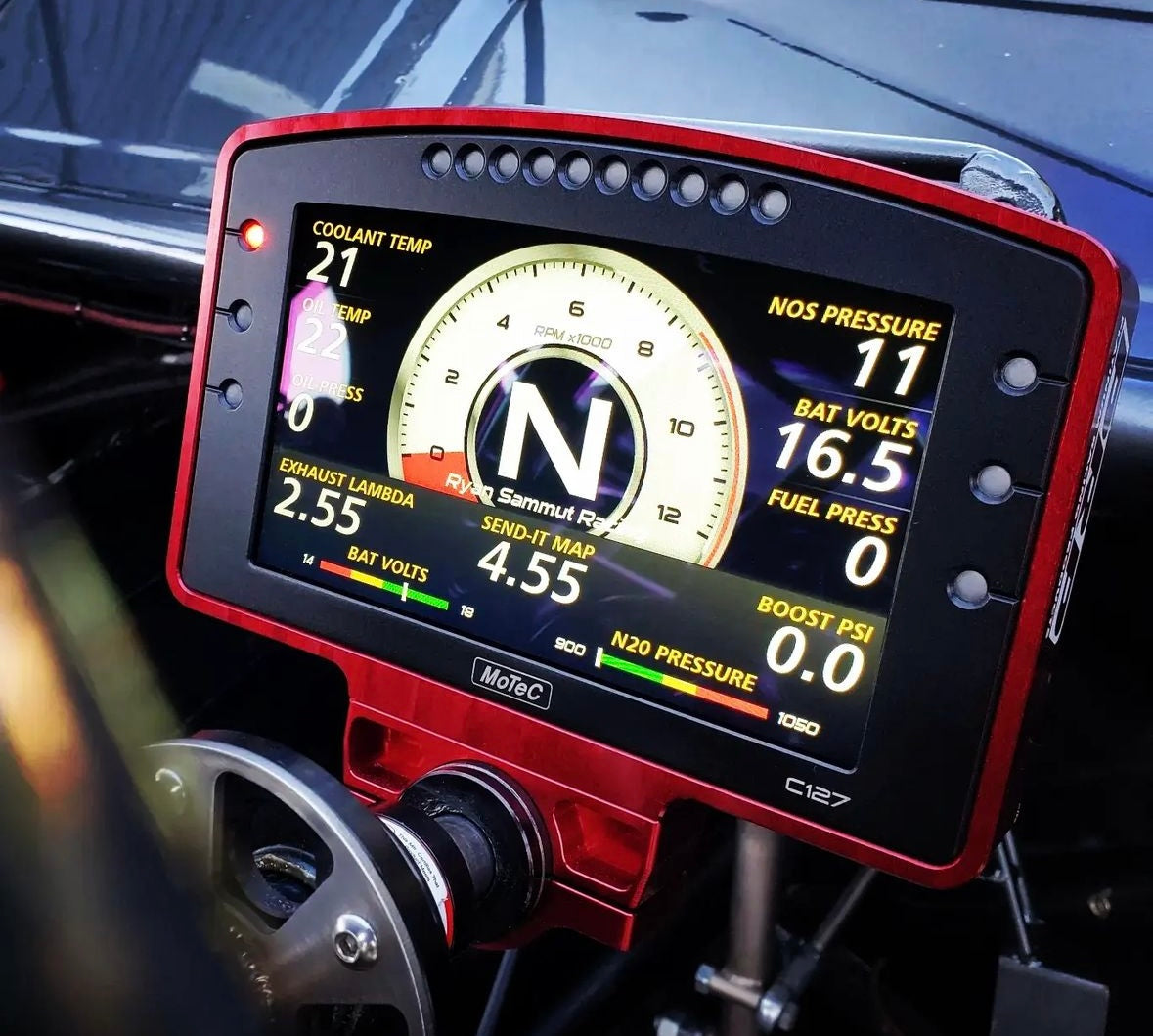 PRP Display Dash Mount - MoTeC C127/ C187 — Platinum Racing Products
