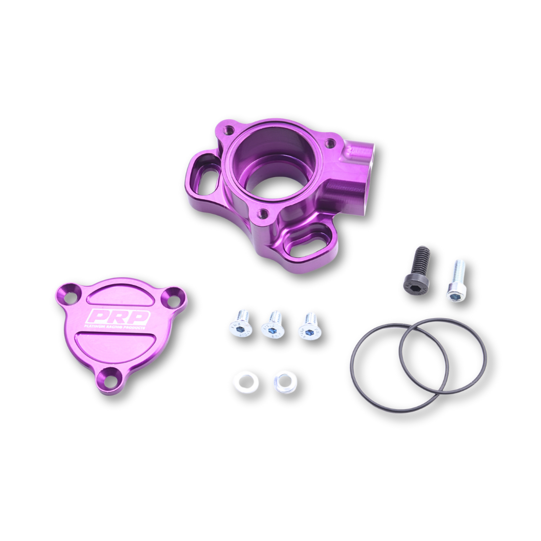 Torque Solution Billet Cam Sensor Housing | 1997-2005 Mitsubishi Evo 4/5/6/7/8 (TS-EV-604BK) main image 0