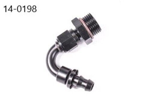 Radium 10AN ORB to 3/8" PushLok 120 Degree Hose End 2 Piece Adaptor