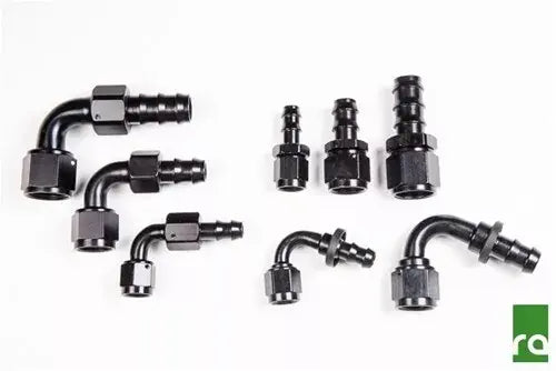 Radium PushLok Hose End 6AN 120 Degree