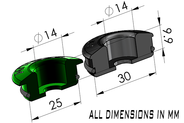 Radium Injector Seats 30mm Set of 4 - Nissan SR20DET/KA24DE