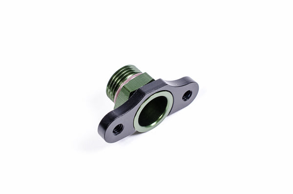 Radium FPR Adaptor 8AN ORB, 16mm Bore, 39mm Spacing, M6 - Mitsubishi Evo 4-9  - Radium Engineering | Coore Australia
