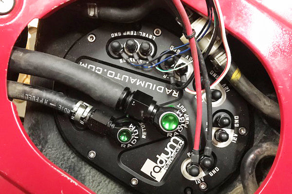 Radium Fuel Hanger Surge Tank Feed w/Microglass Filter - Mazda RX-7 FD 92-02