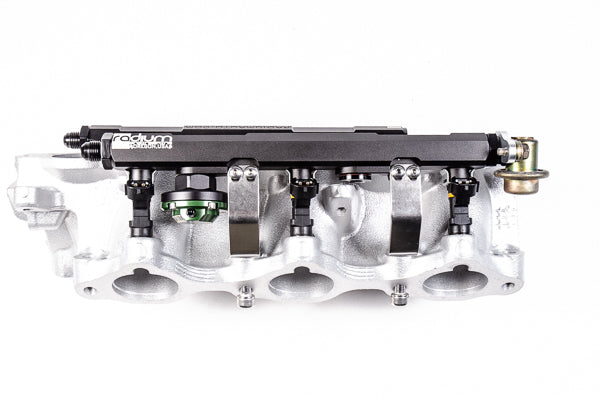 Radium FPD Adapter 8AN ORB/11mm Bore/42mm Spacing/M6 - Nissan 350Z 03-07/Skyline V35 (VQ35DE)  - Radium Engineering | Coore Australia