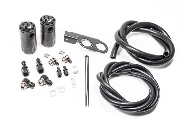 Radium Dual CCV/PCV Fluid Lock Catch Can Kit - Nissan 350Z Z33/Skyline V35/Infiniti V35