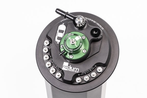 Radium Fuel Pump Hanger w/FPR Suit Walbro 460/525 E85 No Pumps Included - Ford Mustang S197/S550 11+