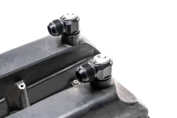 Radium 12AN Male Press-In Valve Cover Fittings - Nissan RB26DETT
