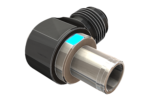 Radium 10AN Male Press-Fit Fitting - Nissan KA24DE Intake