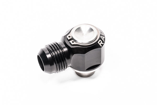 Radium 10AN Male Press-In Valve Cover Fittings - Nissan RB25DET (Crankcase)
