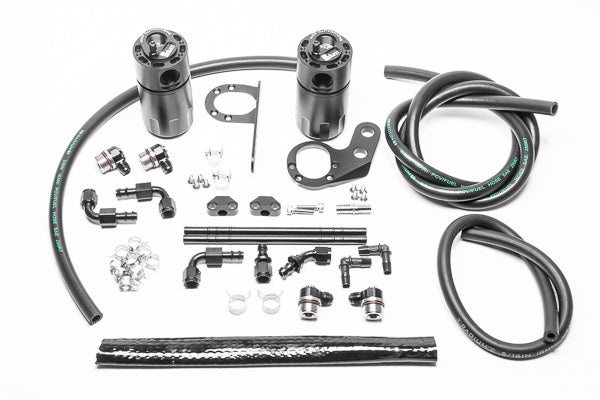 Radium Dual PCV/CCV Fluid Lock Catch Can Kit - Honda Civic Type-R FK8 17-21/FL5 22+ (LHD)