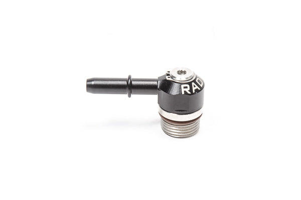 Radium V2 8AN ORB to 5/16" SAE Male EFI Quick Connect Low Profile Swivel Banjo Fitting