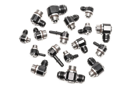Radium V2 AN ORB to Hose Barb Low Profile Swivel Banjo Fittings  - Radium Engineering | Coore Australia