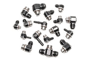 Radium V2 AN ORB to AN Male Flare Low Profile Swivel Banjo Fittings  - Radium Engineering | Coore Australia