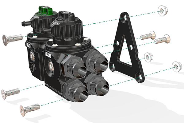 Radium DFPR, Dual Fuel Pressure Regulator  - Radium Engineering | Coore Australia