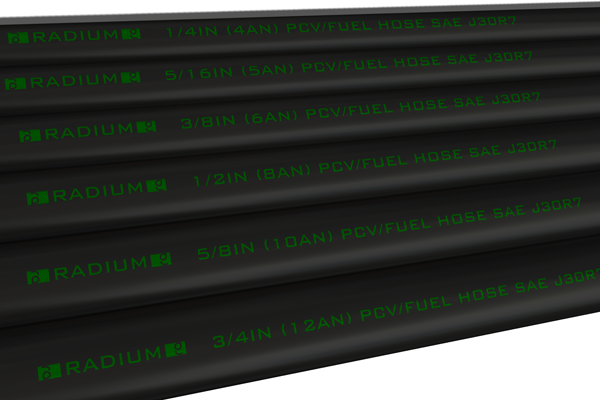 Radium E85 Safe Reinforced PCV/Fuel Hose 5AN (5/16") - Sold Per Metre