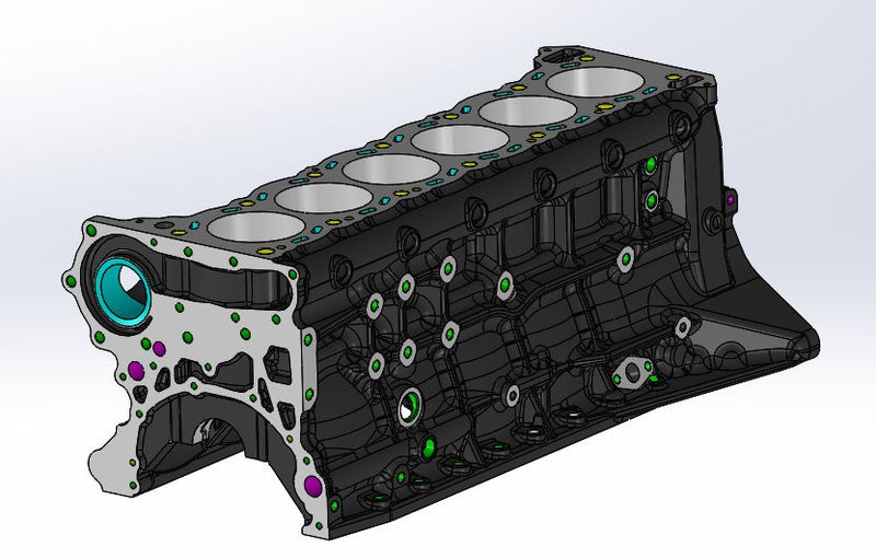 Rb36 Engine Shop Platinum Racing Products Nissan RB26 Engine Block