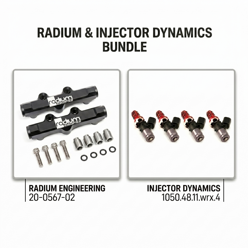 Radium/Injector Dynamics Subaru Fuel Rail upgrade 01+ WRX STI
