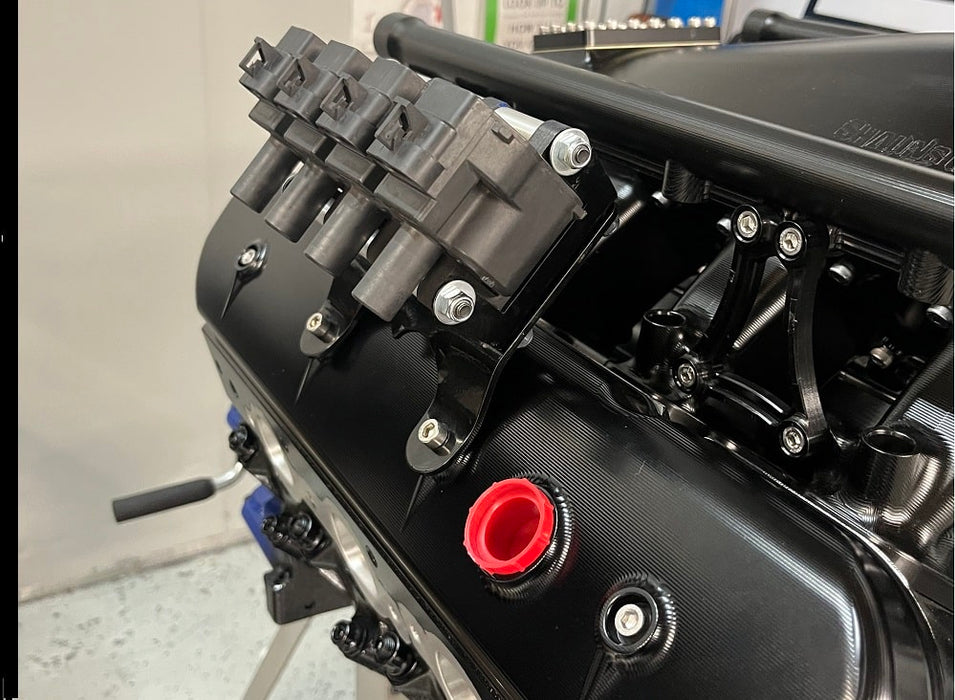 LS Coil Relocation Bracket, Compact Rocker Cover Mount.