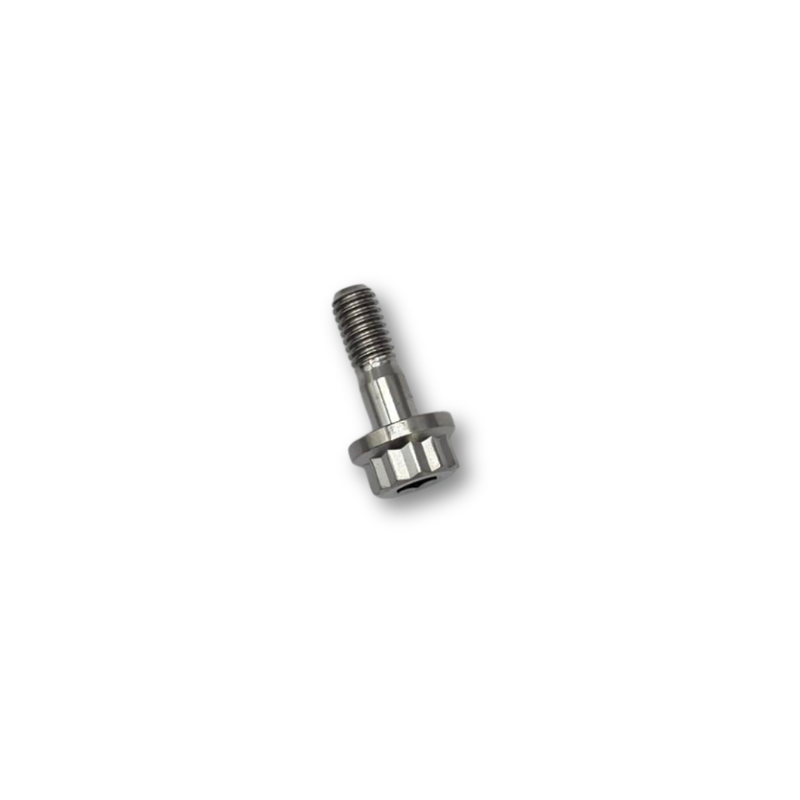 M6x18.5 P1.0 Flange Titanium Bolt 12 Point - 10 A/F - 7.5mm Shank