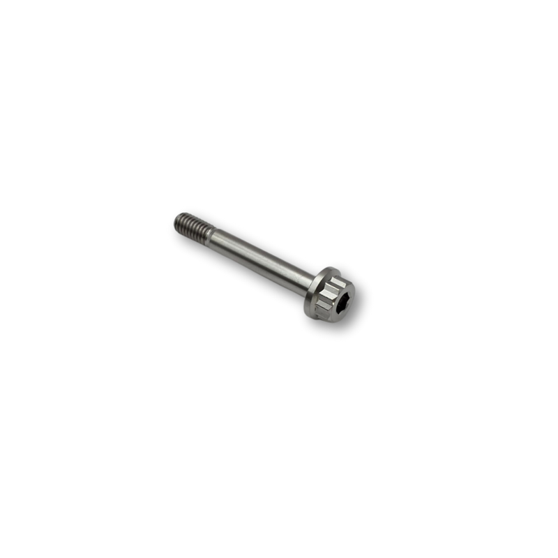 M6x43.5 P1.0 Flange Titanium Bolt 12 Point - 10 A/F - 32.5mm Shank