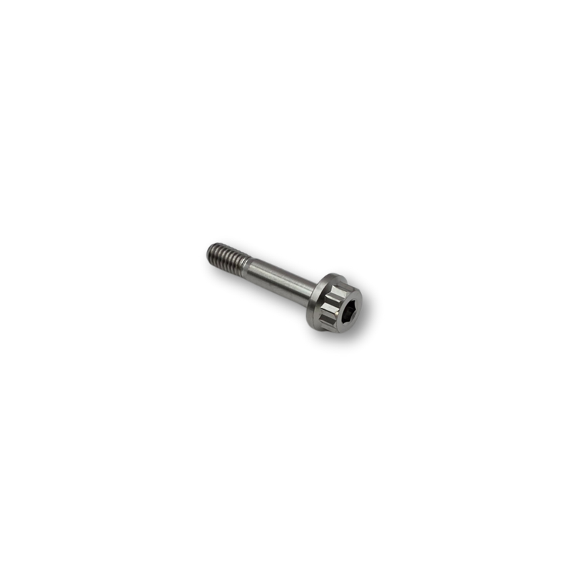 M6x31 P1.0 Flange Titanium Bolt 12 Point - 10 A/F - 20mm Shank