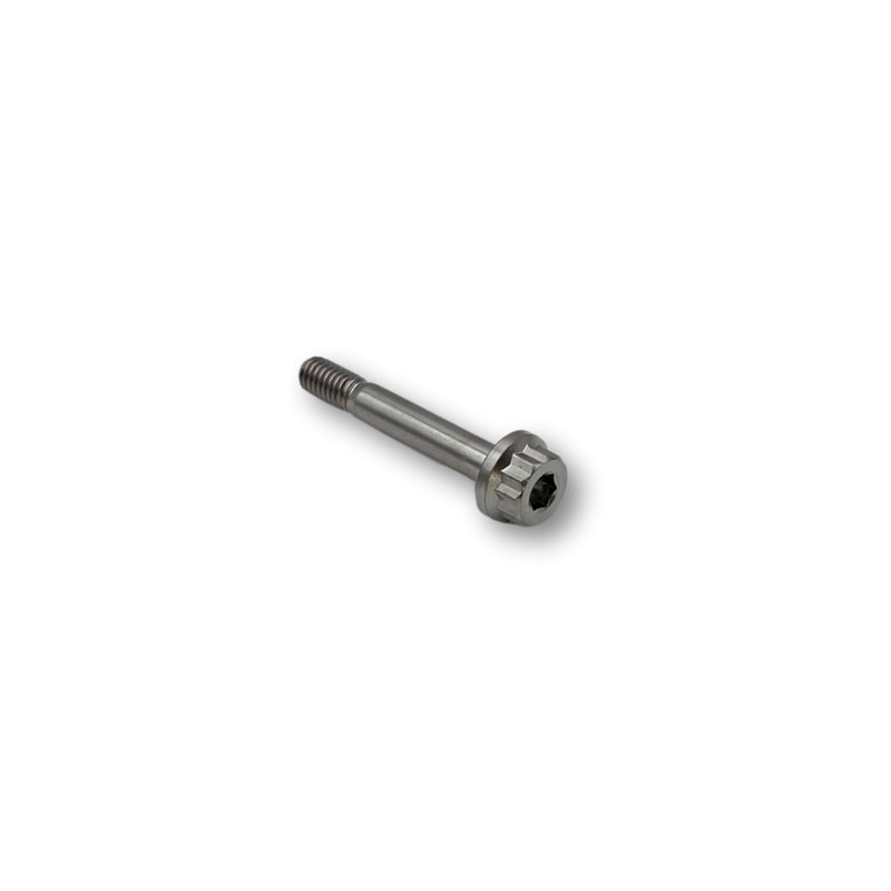 M6x39 P1.0 Flange Titanium Bolt 12 Point - 10 A/F - 28mm Shank