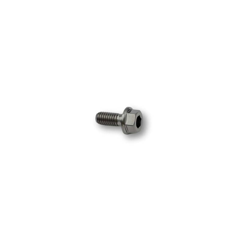 M6×14 P1.0 Flange Titanium Bolt 6 point - 9 A/F - 2.7mm Shank