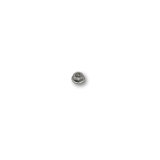 M6 P1.0 Flanged Titanium Nut 6 Point - 10 A/F 7mm Tall