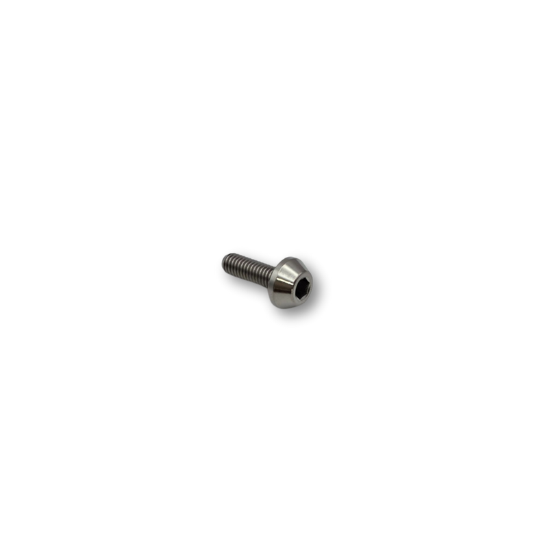 M6x18.5 P1.0 Flanged Round Titanium Bolt Internal Hex - 5.1 A/F