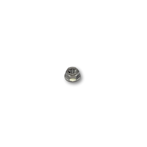 M10 P1.25 Flanged Lock Titanium Nut 6 point - 14 A/F - 9.5mm high