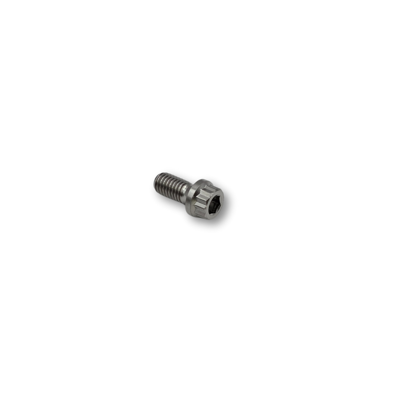 M8 x 16mm P1.25 Flanged Titanium Bolt 12 point - 10 A/F 5mm Shank