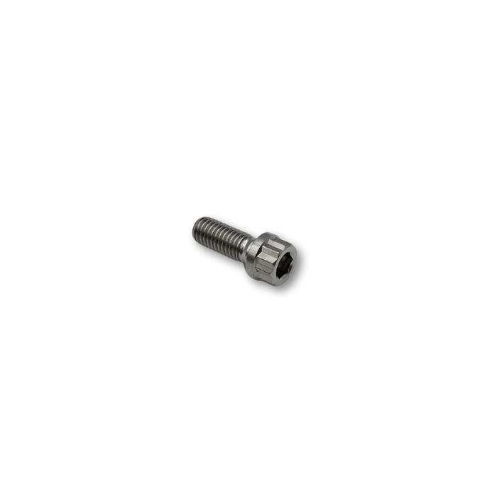M10 x 25mm P1.5 Flanged Titanium Bolt 12 point - 13 A/F 4mm Shank