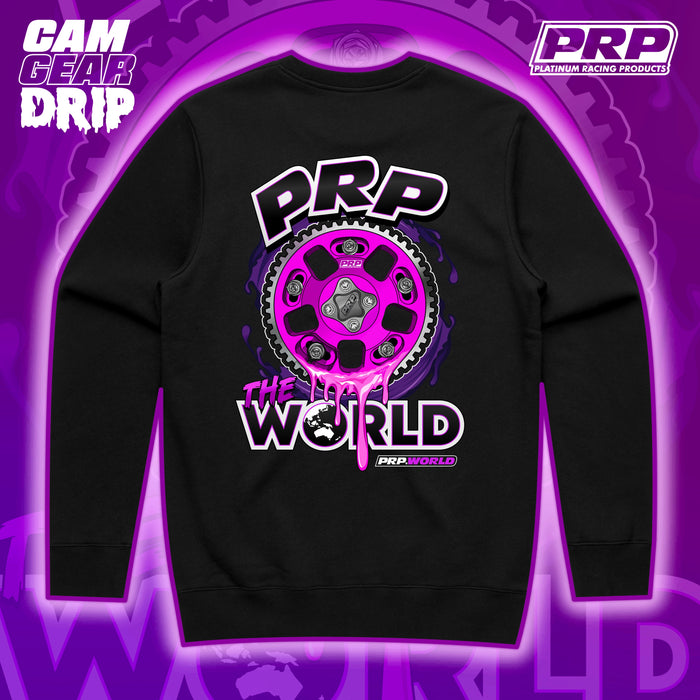 PRP Purple Cam Gear Drip Crewneck