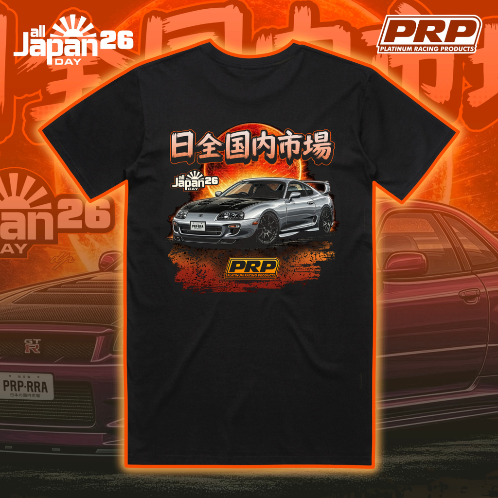 PRP All Jap Day 26 Supra Black Shirt — Platinum Racing Products