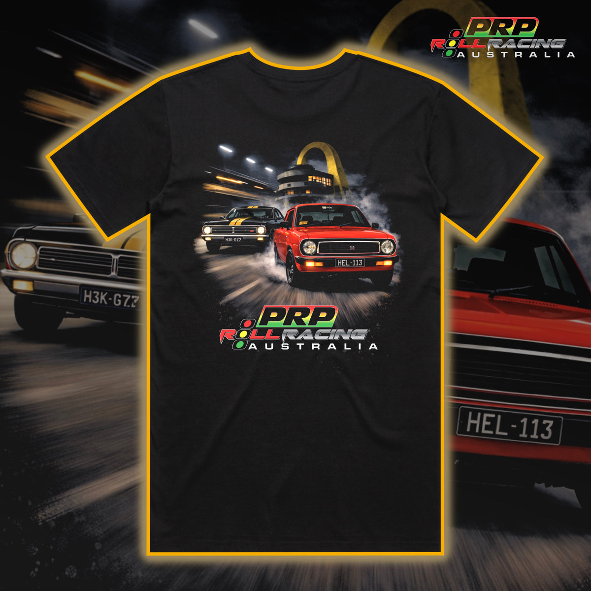 PRP Roll Racing Black Shirt — Platinum Racing Products