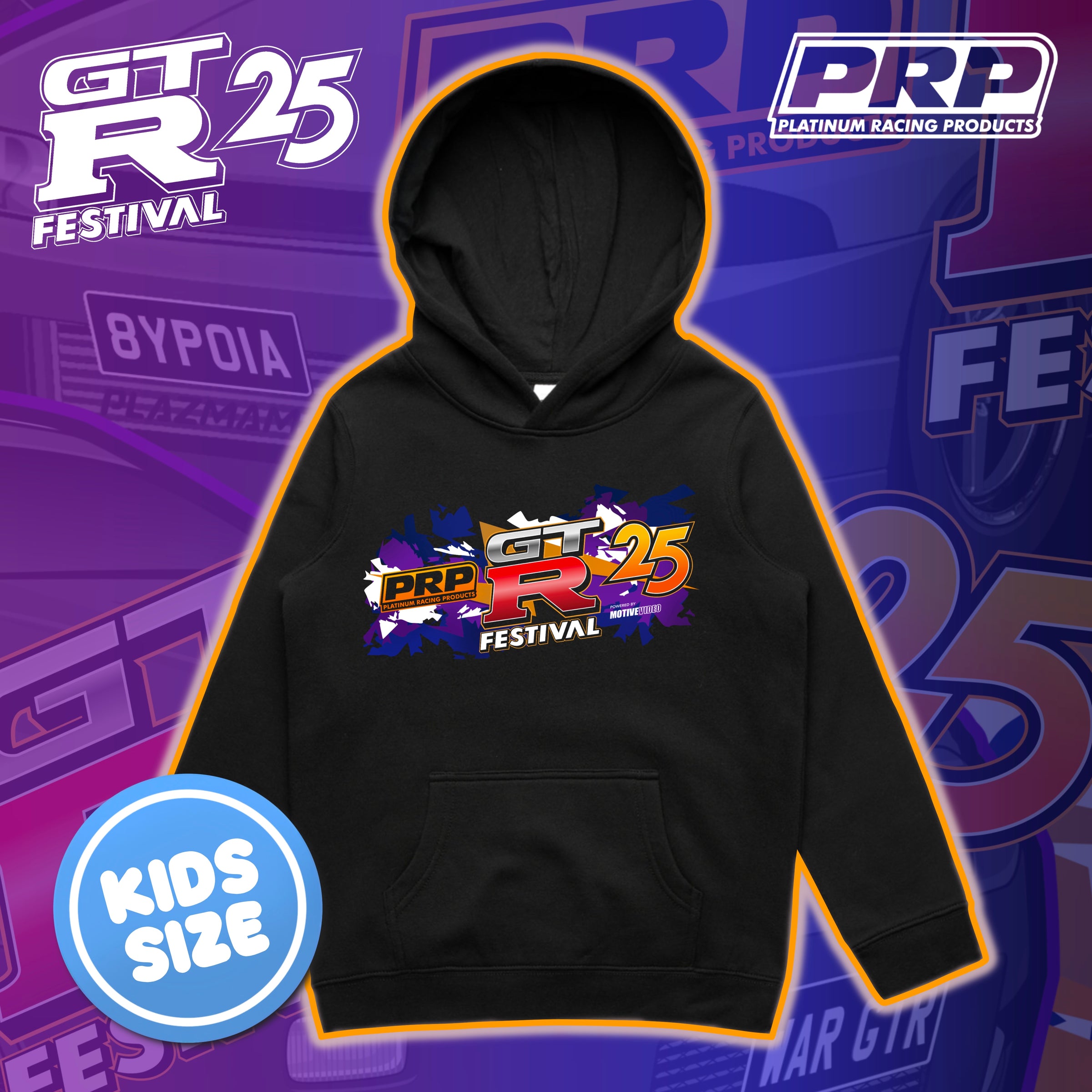 PRP Limited Edition 2025 GTR Festival Kids Hoodie — Platinum Racing ...
