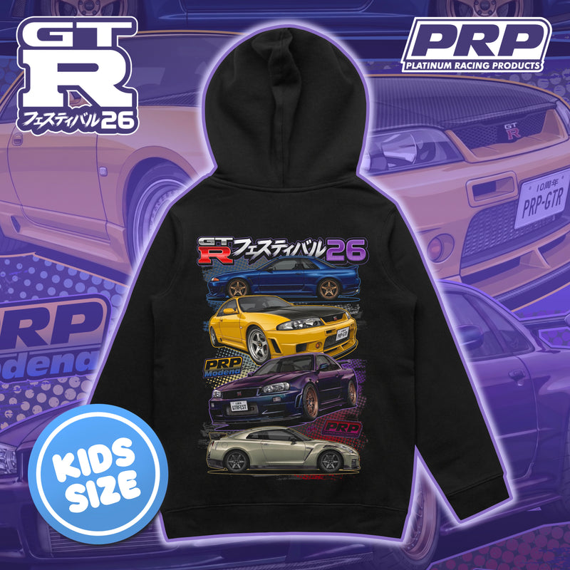PRP GT-R Festival 2026 Black Kids Hoodie