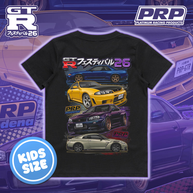 PRP GT-R Festival 2026 Black Kids Shirt