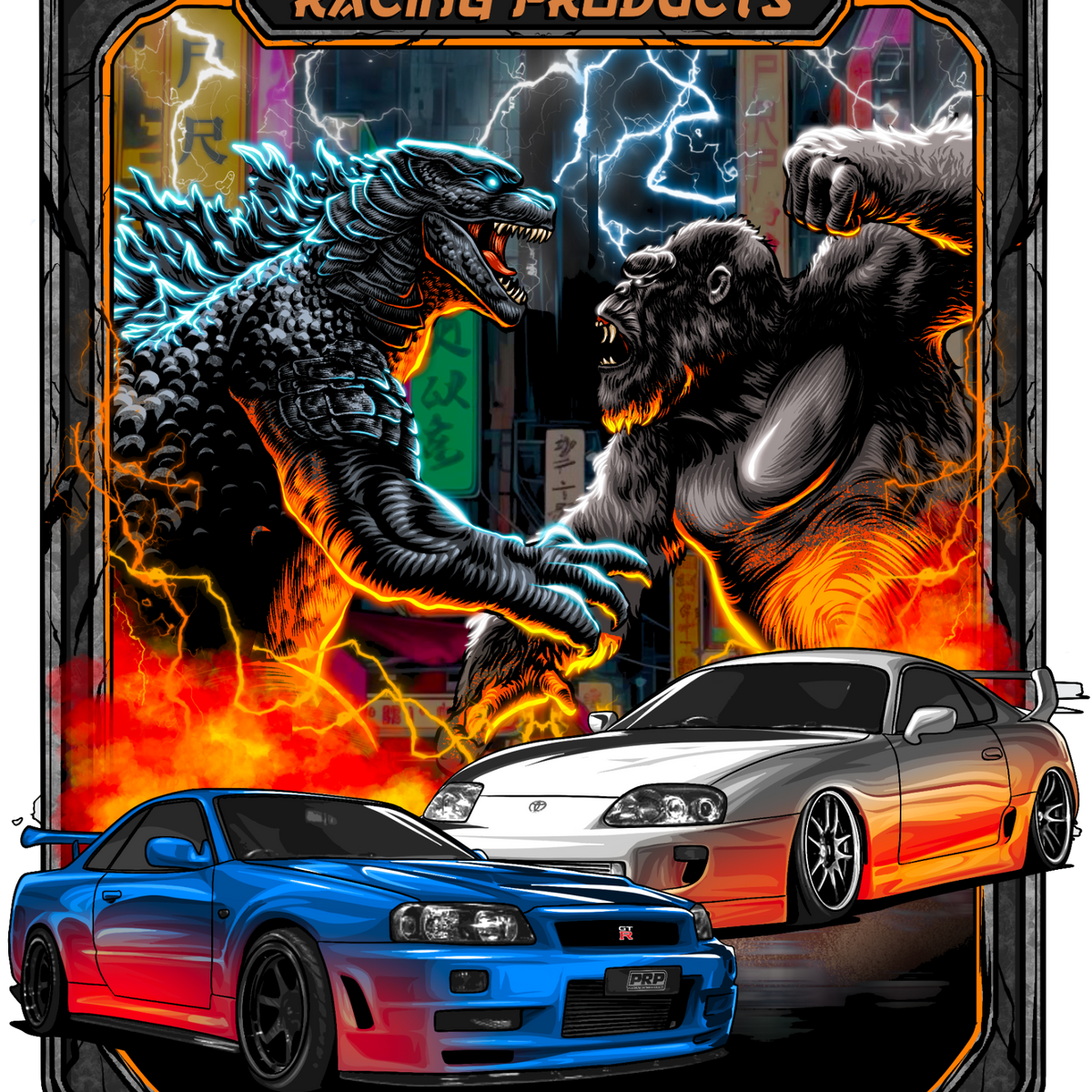PRP Godzilla Vs Kong Sticker — Platinum Racing Products