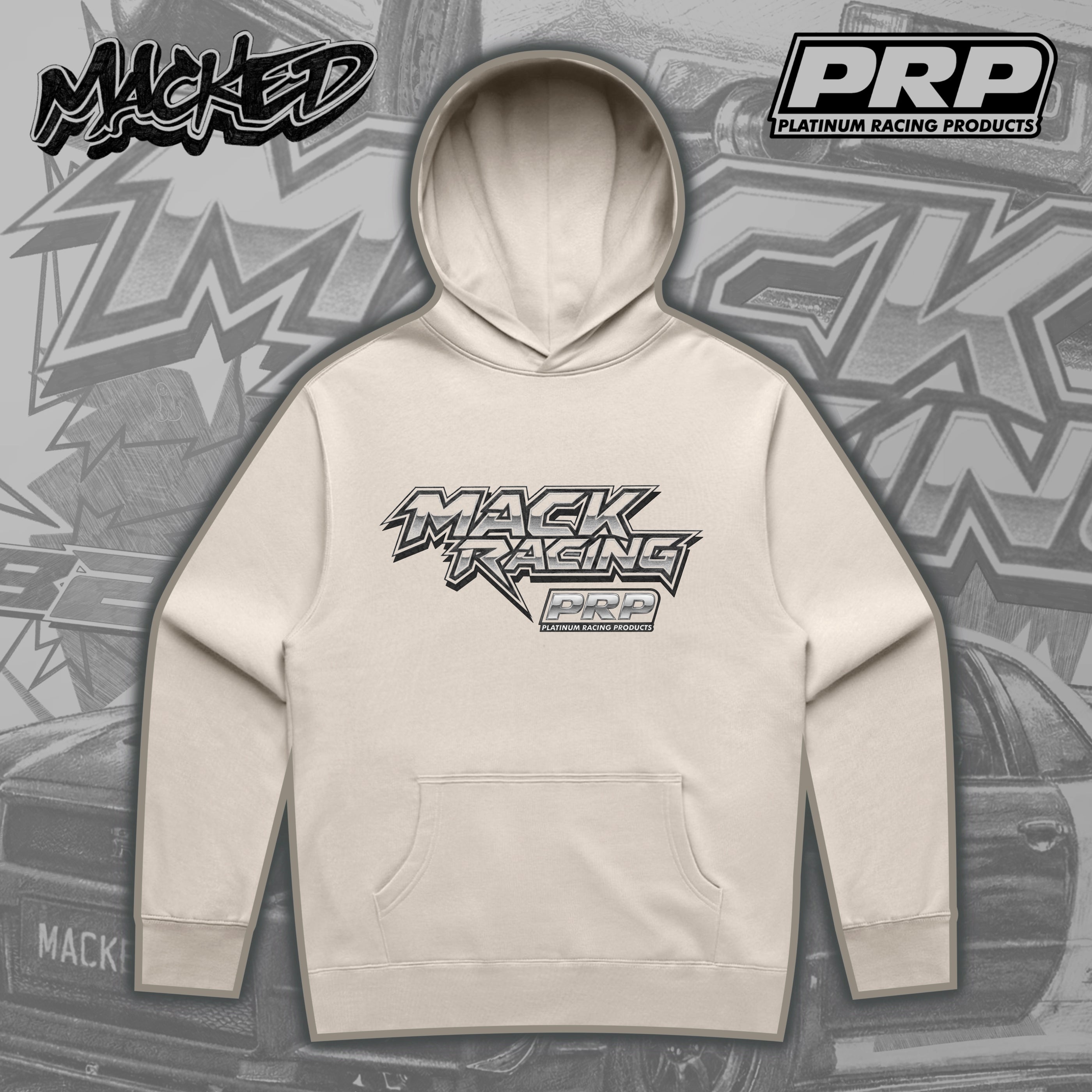 MACKED - PRP Sketch Series Hoodie — Platinum Racing Products