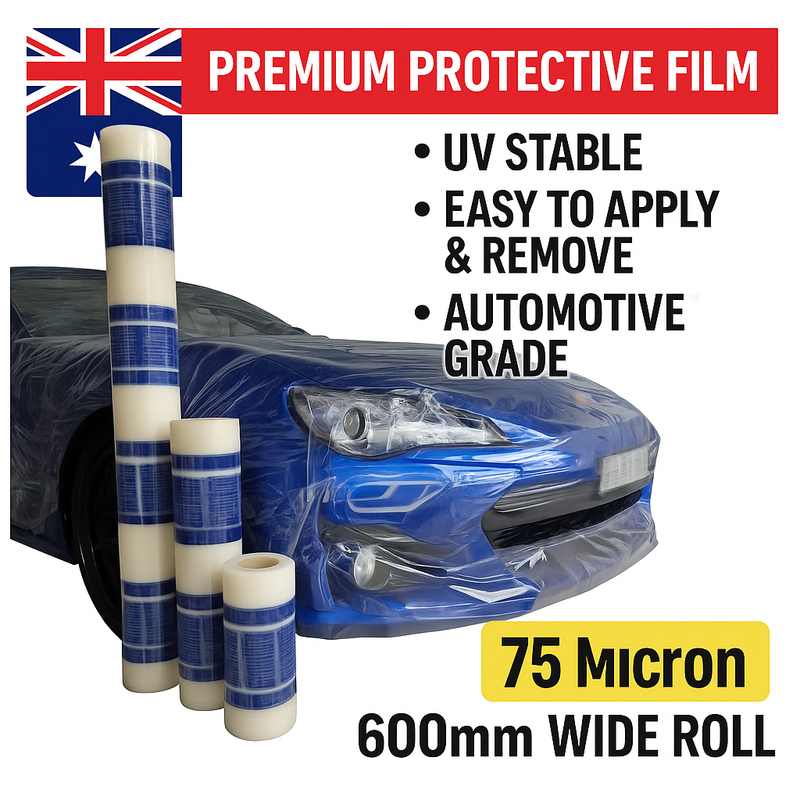 Temporary Car Protection Film 75 Mic Clear Wrap Roll 600mm – Paint & Surface Protection