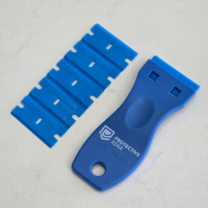 Safety Film Cutter & Scraper Including 5 Plastic Blades
