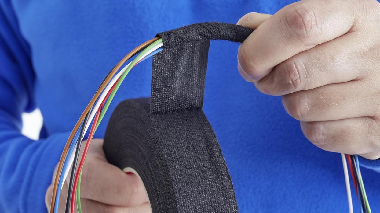 Tesa Felt Fabric Tape 19mm x 25m Roll - Electrical Harness - Protective Edge