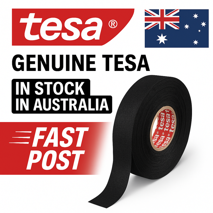 Tesa Felt Fabric Tape 19mm x 25m Roll - Electrical Harness - Protective Edge