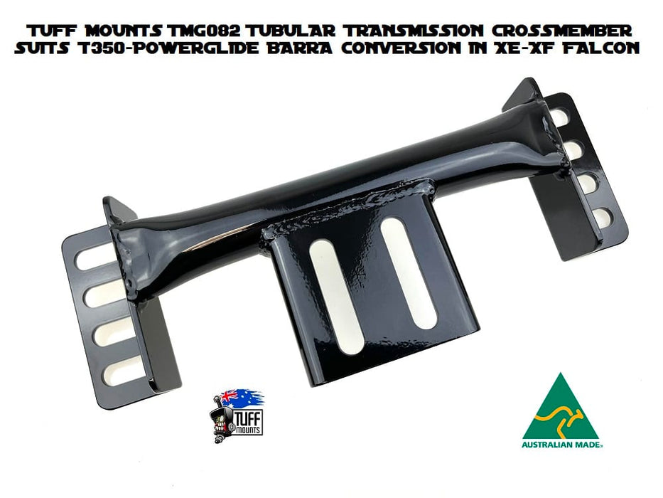 Tuff Mounts Tubular Transmission Crossmember suit BARRA Conversion XE-XF Falcon T350 - Powerglide