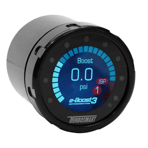 Turbo boost gauge with digital display on a white background