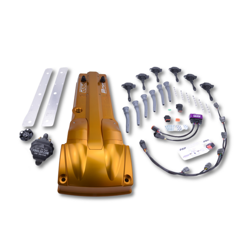 PRP Billet Rocker Cover and Integrated Ignition Coil kit - Ford Barra 4.0L